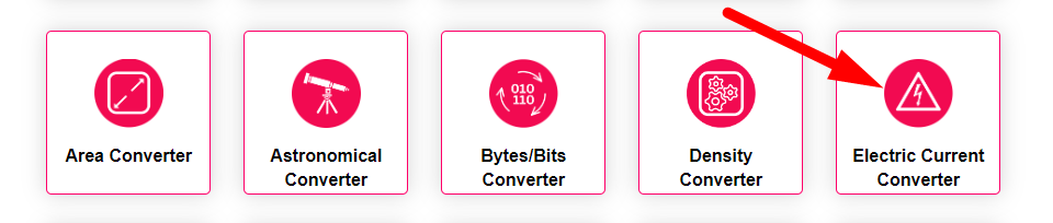 Electric Current Converter Step 1