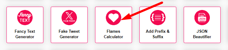 Flames Calculator Step 1