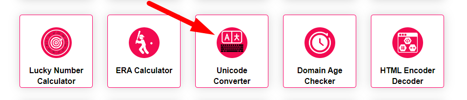 Unicode Converter Step 1