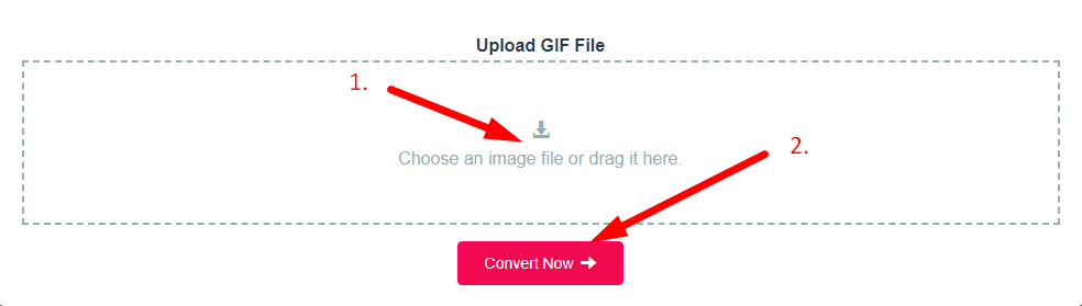 GIF to WEBP Converter Step 2