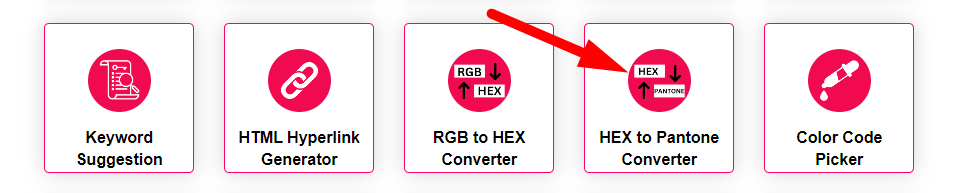 HEX to Pantone Converter Step 1