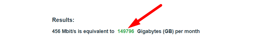 Hosting Bandwidth Calculator  Step 4