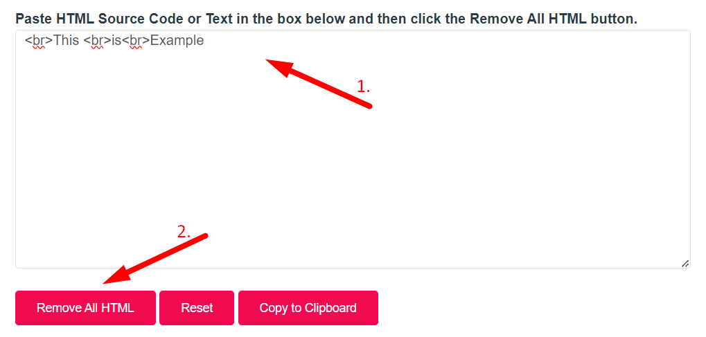 Html Tag Remover Step 2
