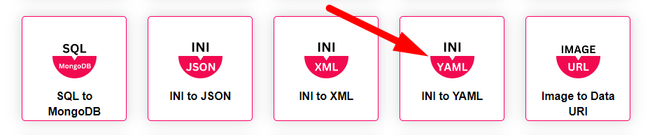INI to YAML Converter Step 1