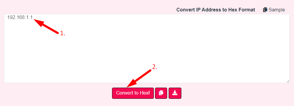 IP to Hex Converter Step 2