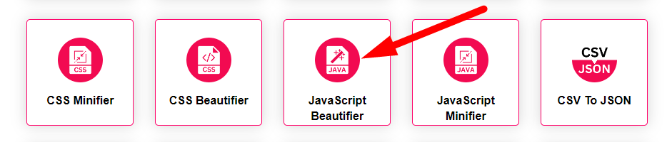 JavaScript Beautifier Step 1