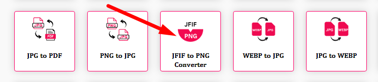 JFIF to PNG Converter Step 1