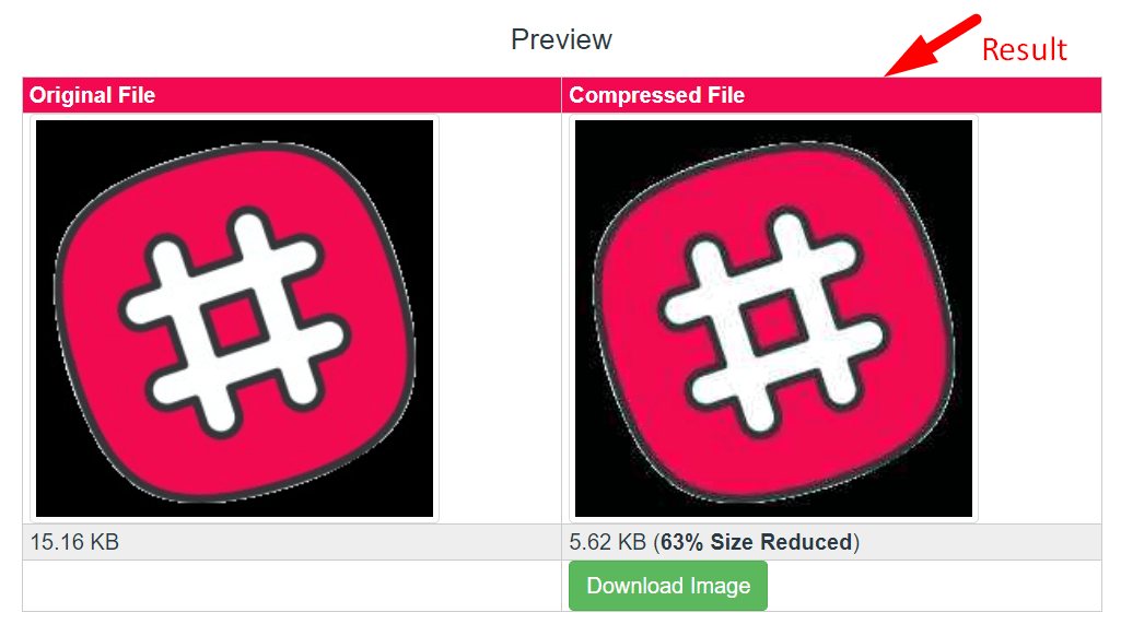 Compress JPEG to 100KB Online Step 3