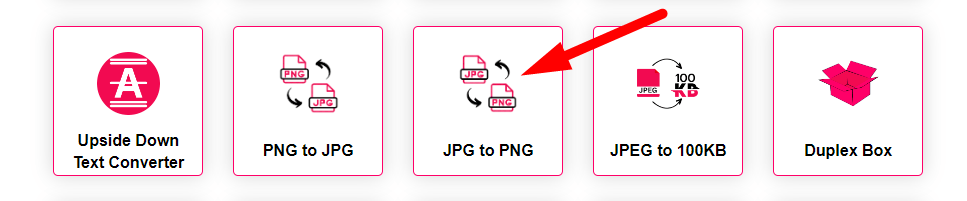 JPG to PNG Converter Step 1