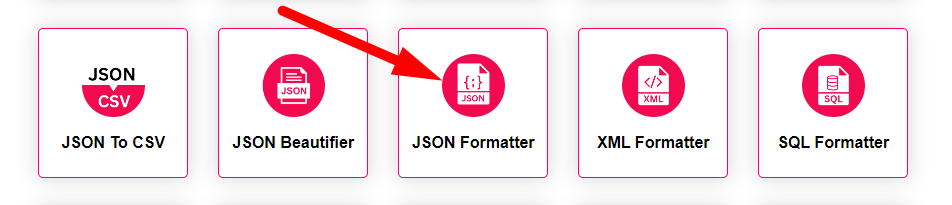 JSON Formatter Step 1