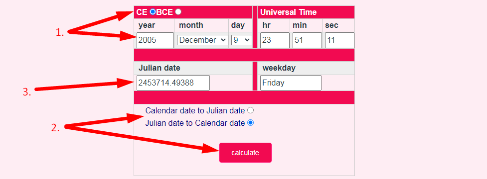 Julian Date Converter Step 2