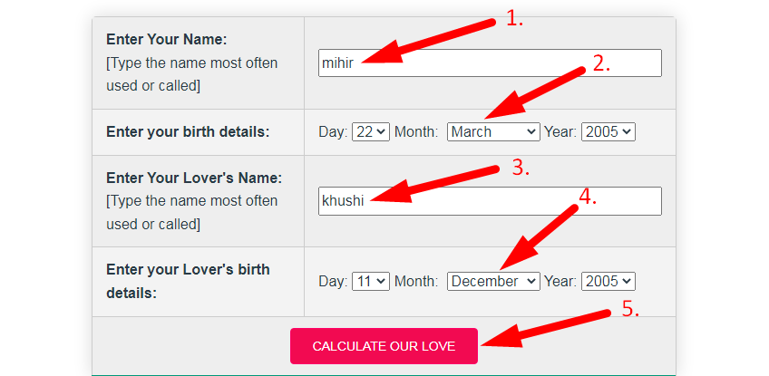 Love Meter Step 2