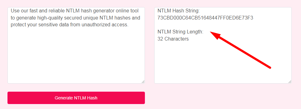 NTLM Hash Generator Step 3