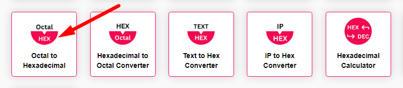 Octal to Hexadecimal Converter Step 1