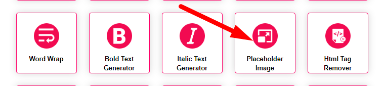 Placeholder Image Generator Step 1