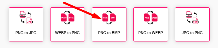 PNG to BMP Converter Step 1