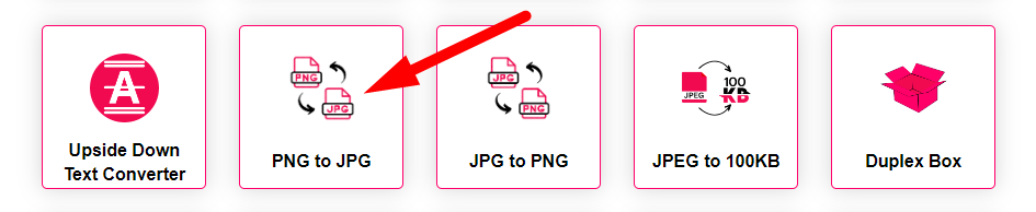 PNG to JPG Converter Step 1