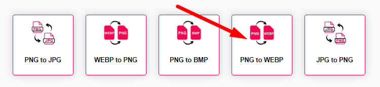 PNG to WEBP Converter Step 1
