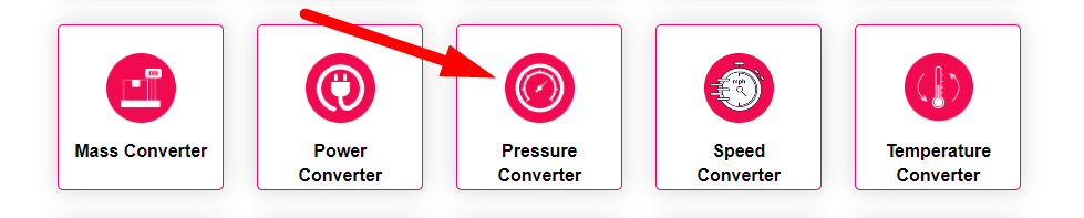 Pressure Converter Step 1