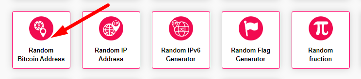 Random Bitcoin Address Generator Step 1