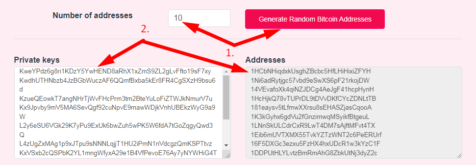Random Bitcoin Address Generator Step 2