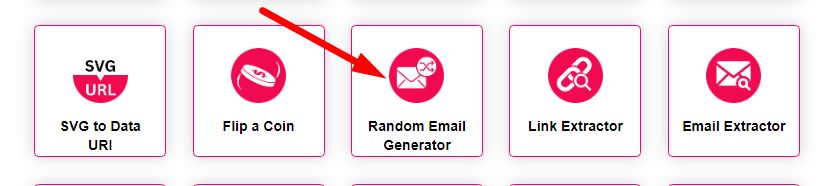 Random Email Generator Step 1