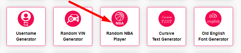 Random NBA Player Generator Step 1