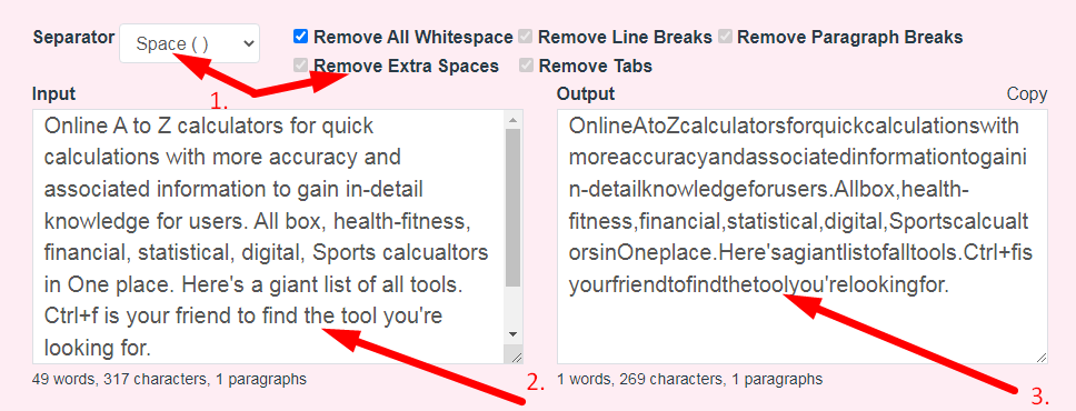 Remove All Whitespace Step 2
