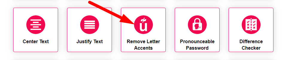 Remove Letter Accents Step 1