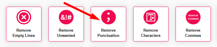 Remove Punctuation Step 1