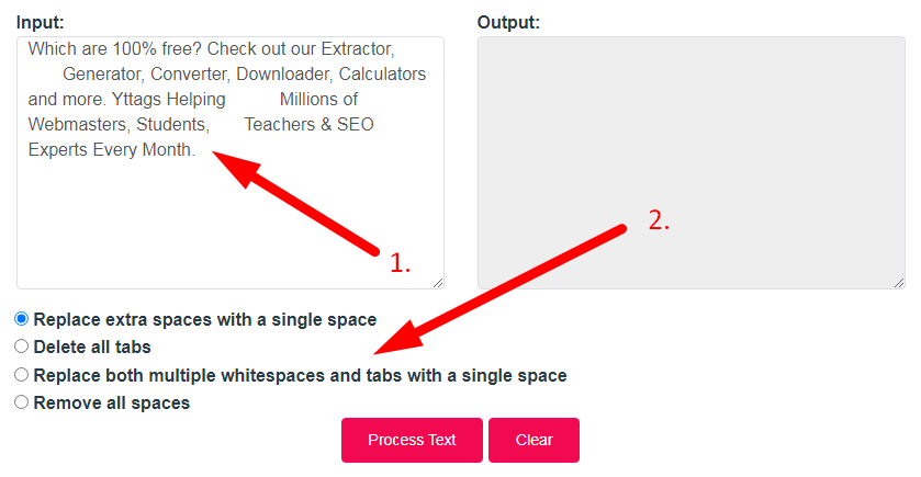 Remove Spaces Step 2