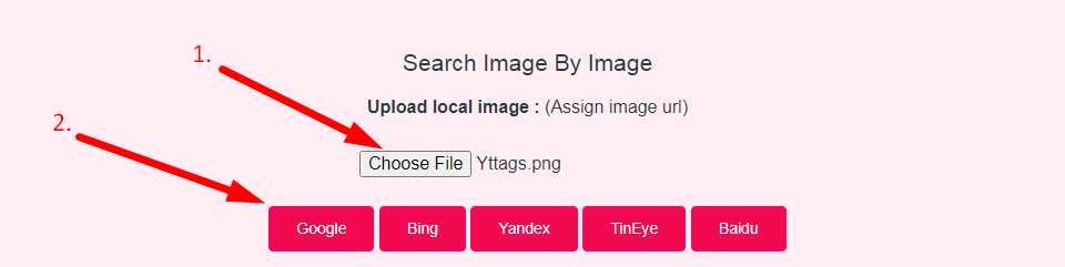 Reverse Image Search Step 2