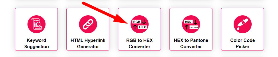 RGB to HEX Color Converter Step 1