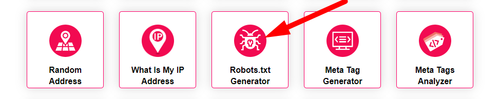 Robots.txt Generator Step 1