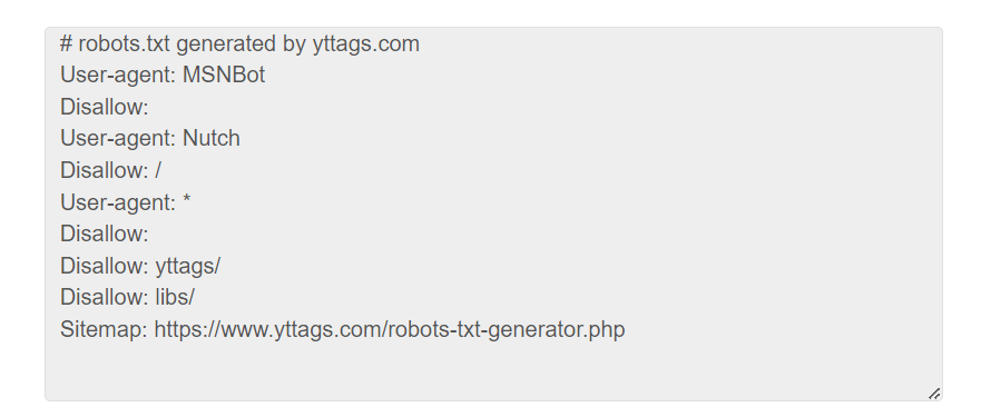 Robots.txt Generator Step 4
