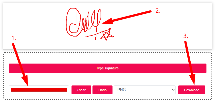 Signature Generator Step 2