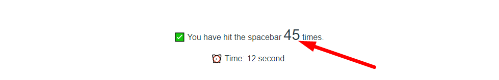 Spacebar Counter Step 3