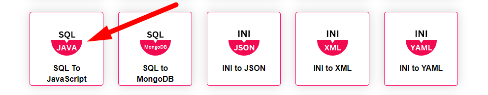 SQL To JavaScript Converter Step 1
