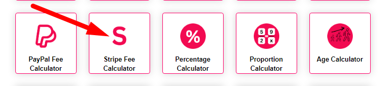 Stripe Fee Calculator Step 1