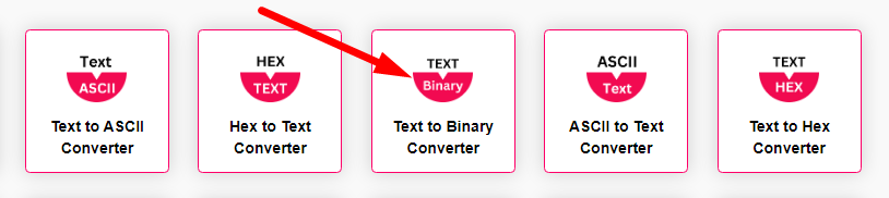 Text to Binary Converter Step 1