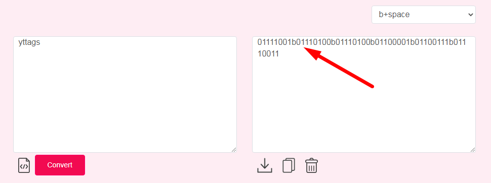 Text to Binary Converter Step 3