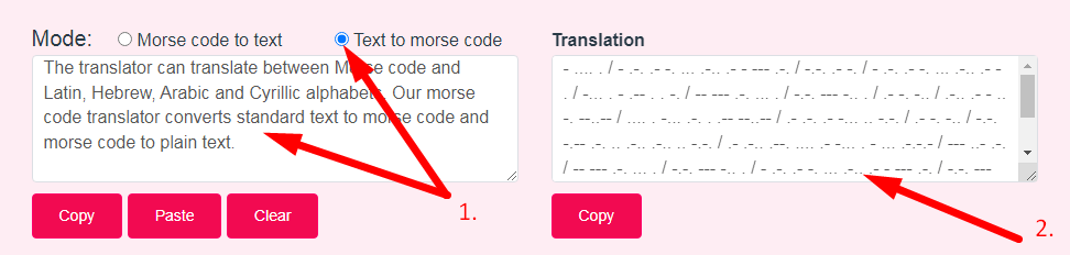 Convert Text to Morse Code Step 2