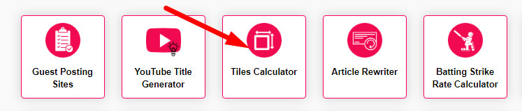 Tiles Calculator Step 1