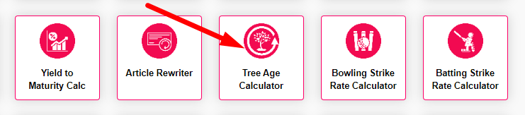 Tree Age Calculator Step 1