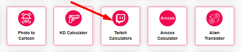 Twitch Calculators Step 1