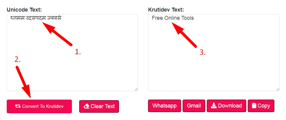 Unicode To KrutiDev Step 2