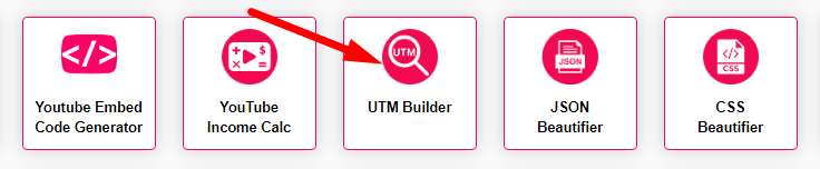 UTM Builder Step 1