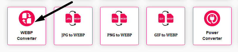 WEBP Converter Step 1