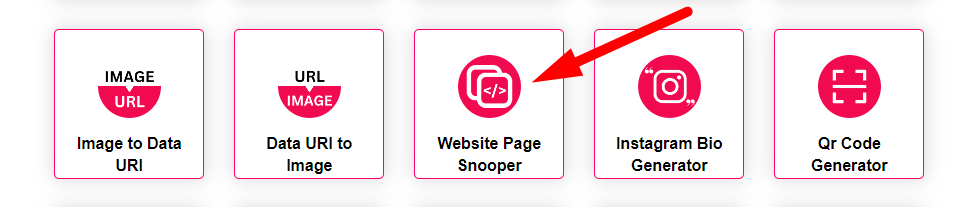 Website Page Snooper Step 1