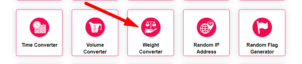 Weight Conversion Step 1